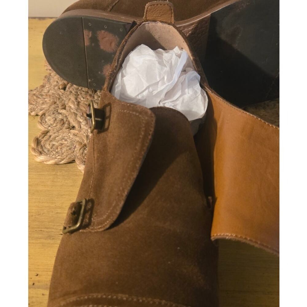 Steve Madden Tan Suede Pre-Loved Monk Strap Men's Shoes US 12 - Picture 4 of 12